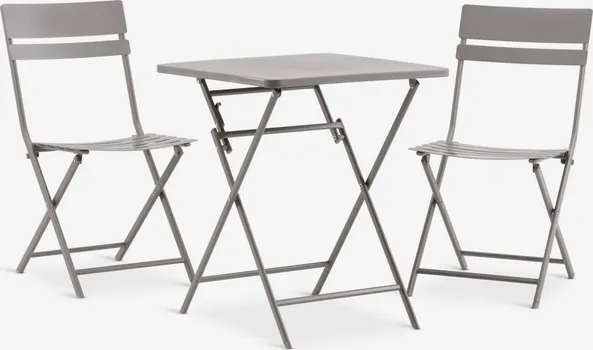 JYSK BISTRO SET ABORG 60X60CM TAMNI PIJESAK (1 / 8)