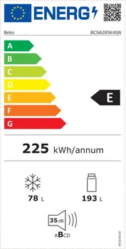 BEKO BCSA 285K 4 SN [193L / 78L] (5 / 7)