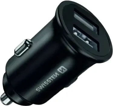BEZ RASPOREDA PO BRENDOVIMA CAR CHARGER 2X USB 4,8A METAL BLACK (1 / 1)