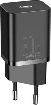 BASEUS SUPER SI 1C USB TYPE-C 30W PUNJAČ │ PRIKLJUČAK: USB TYPE-C │ UTIKAČ: EU │ DIMENZIJE: 78 X 34 X 28 MM │ TEŽINA: 51 G │ ULAZ: 100-240V, 50/60HZ, 0.6A │ IZLAZ: 5V/3A, 15V/2A, 20V/1.5A │ SNAGA: 30W (1 / 6)