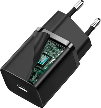 BASEUS SUPER SI 1C USB TYPE-C 30W PUNJAČ │ PRIKLJUČAK: USB TYPE-C │ UTIKAČ: EU │ DIMENZIJE: 78 X 34 X 28 MM │ TEŽINA: 51 G │ ULAZ: 100-240V, 50/60HZ, 0.6A │ IZLAZ: 5V/3A, 15V/2A, 20V/1.5A │ SNAGA: 30W (6 / 6)