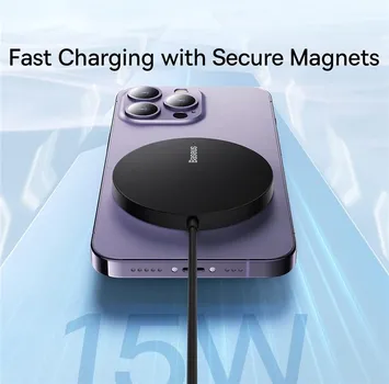 BASEUS SIMPLE MINI3 MAGNETSKI BEŽIČNI PUNJAČ 15W (CRNI) (4 / 4)