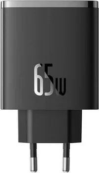 BASEUS CUBE PRO FAST CHARGER 2C+U 65W PUNJAČ ZA TELEFON │ BOJA: CRNA │ ULAZ: AC 110-240V 50/60HZ 1.5A MAX. │ IZLAZ: USB-C1/USB-C2 (65W MAX.), USB-A (30W MAX.) │ DIMENZIJE: 77.6 X 32 X 54 MM │ TEŽINA: 154 G │ MATERIJAL: PC (1 / 6)