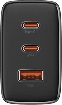 BASEUS CUBE PRO FAST CHARGER 2C+U 65W PUNJAČ ZA TELEFON │ BOJA: CRNA │ ULAZ: AC 110-240V 50/60HZ 1.5A MAX. │ IZLAZ: USB-C1/USB-C2 (65W MAX.), USB-A (30W MAX.) │ DIMENZIJE: 77.6 X 32 X 54 MM │ TEŽINA: 154 G │ MATERIJAL: PC (4 / 6)