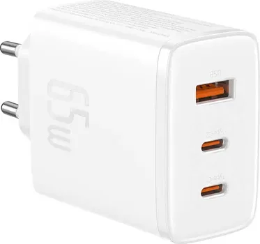 BASEUS CUBE PRO FAST CHARGER 2C+U 65W PUNJAČ ZA TELEFON │ BOJA: BIJELA │ ULAZ: AC 110-240V 50/60HZ 1.5A MAX. │ IZLAZ: USB-C1/USB-C2 (65W MAX.), USB-A (30W MAX.) │ DIMENZIJE: 77.6 X 32 X 54 MM │ TEŽINA: 154 G │ MATERIJAL: PC (4 / 7)