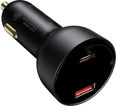BASEUS SUPERME CAR CHARGER, USB, USB-C, 100W + USB-C CABLE (BLACK) (2 / 3)