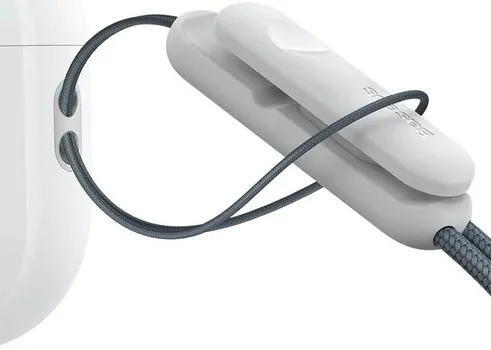 BASEUS EARPHONE LANYARD GRAY KAIŠ ZA SLUŠALICE │ VISOKOKVALITETNI MATERIJALI │ NAMENA: PRIČVRŠĆIVANJE NA FUTROLU BEŽIČNIH SLUŠALICA │ KARAKTERISTIKE: IZDRŽLJIVOST, PRIJATAN OSEĆAJ U RUCI (4 / 5)