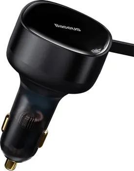 BASEUS ENJOYMENT CAR CHARGER 33W AUTO PUNJAČ SA KABLOVIMA │ MATERIJAL: ABS + PC, ALUMINIJUMSKA LEGURA │ ULAZ: DC 12-24V 3.5A MAX │ IZLAZI: 2X USB-C (33W MAX.) │ BOJA: CRNA │ DIMENZIJE: 80 X 46 X 49 MM │ TEŽINA: 78 G │ DUŽINA KABLA: 75 CM MAX (6 / 7)
