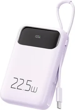 MCDODO MC-3245 (PURPLE) POWERBANK │ KAPACITET: 10.000 MAH (NOMINALNO 5800 MAH) │ ULAZ: LIGHTNING (5V - 2A), USB-C (18W) │ IZLAZ: USB-A (22.5W), USB-C (20W), USB-C KABL (22.5W) │ UKUPNA STRUJA: 5V - 3A │ MATERIJAL: ABS + PC │ DIMENZIJE: 103 X 67.5 X 26 MM │ TEŽINA: 240 G (1 / 7)