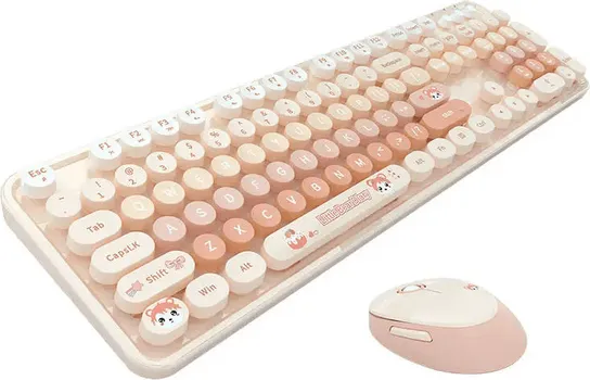 MOFII SWEET NEW COMBO (ORANGE) KOMPLET TASTATURA │ BEŽIČNI SET: MIŠ I TASTATURA │ DOMET: 6-10M │ KOMPATIBILNOST: WINDOWS 2000/XP/ME/VISTA/7/8/10 │ MIŠ: 4 TASTERA, DPI 800/1200/1600, 3 MILIONA KLIKOVA, TEŽINA 80G │ TASTATURA: 104 TASTERA, 8 MILIONA KLIKOVA, TEŽINA 717.6G │ NAPAJANJE: AA ALKALNA BATERIJA ZA OBA UREĐAJA (1 / 4)