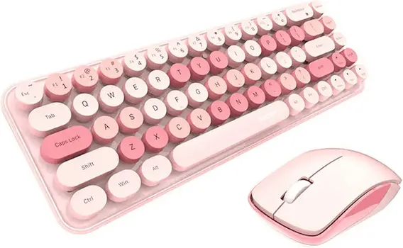 MOFII IBEAN PRO NEW (PINK) COMBO KOMPLET TASTATURA I MIŠ │ TIP POVEZIVANJA: BEŽIČNO, 2.4 GHZ RF │ DOSEG: DO 10 M │ TASTATURA: 68 TASTERA, NAPAJANJE 2X AAA BATERIJE │ MIŠ: 3 TASTERA + SKROL TOČKIĆ, 1200 DPI, NAPAJANJE 1X AA BATERIJA │ KOMPATIBILNOST: WINDOWS 2000/XP/ME/VISTA/7/8/10 │ DIMENZIJE TASTATURE: 317.2 X 104.4 MM │ DIMENZIJE MIŠA: 14.5 X 6.5 MM │ DIMENZIJE PRIJEMNIKA: 14.5 X 6.5 MM │ TEŽINA TASTATURE: 419 G │ TEŽINA MIŠA: 80 G (2 / 6)