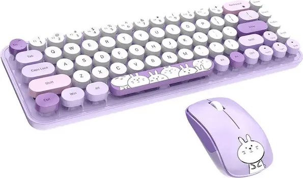 MOFII IBEAN PRO NEW (PURPLE) COMBO KOMPLET TASTATURA I MIŠ │ TIP POVEZIVANJA: BEŽIČNO, 2.4 GHZ RF │ DOSEG: DO 10 M │ TASTATURA: 68 TASTERA, NAPAJANJE 2X AAA BATERIJE │ MIŠ: 3 TASTERA + SKROL TOČKIĆ, 1200 DPI, NAPAJANJE 1X AA BATERIJA │ KOMPATIBILNOST: WINDOWS 2000/XP/ME/VISTA/7/8/10 │ DIMENZIJE TASTATURE: 317.2 X 104.4 MM │ DIMENZIJE MIŠA: 14.5 X 6.5 MM │ DIMENZIJE PRIJEMNIKA: 14.5 X 6.5 MM │ TEŽINA TASTATURE: 419 G │ TEŽINA MIŠA: 80 G (1 / 2)