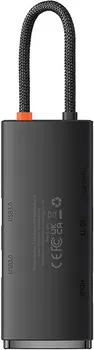 BASEUS OS LITE 6-PORT HUB │ BOJA: CRNA │ MATERIJAL: ABS │ TEŽINA: 45 G │ ULAZNI PORT: USB-C │ IZLAZNI PORTOVI: USB-C, USB 3.0, SD/TF, HDMI │ REZOLUCIJA: 4K@30 HZ │ BRZINA PRENOSA: DO 500 MBPS │ KOMPATIBILNOST: WINDOWS, IOS, LINUX, ANDROID (5 / 7)