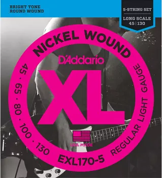 D’ADDARIO EXL170-5 5-ZICANI KOMPLET ZICA ZA BASS GITARU 45-130 (1 / 4)