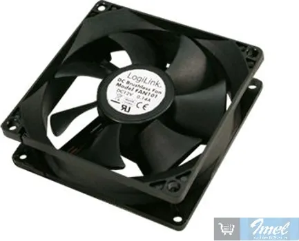 LOGILINK VENTILATOR ZA KUĆIŠTE 8CM CRNI FAN101 (1 / 2)
