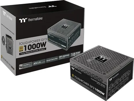THERMALTAKE PSU TOUGHPOWER GF3 1000W GOLD,PREMIUM EDITION,PCIE 5.0,ATX 3.0, 135MM FLUID BEARING FAN (1 / 3)