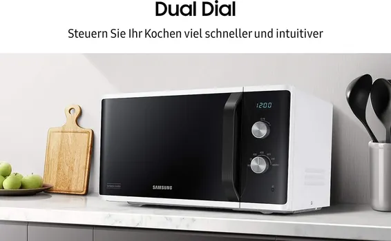 SAMSUNG MS23K3614AW/E2 MIKROTALASNA PEĆNICA, 800W, ZAPREMINA: 23L, DUAL DIAL, BIJELA BOJA (2 / 5)