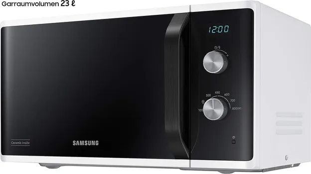 SAMSUNG MS23K3614AW/E2 MIKROTALASNA PEĆNICA, 800W, ZAPREMINA: 23L, DUAL DIAL, BIJELA BOJA (3 / 5)