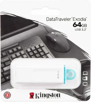 KINGSTON FD 64GB / USB 3.2 / WHITEDATATRAVELER EXODIA (1 / 1)