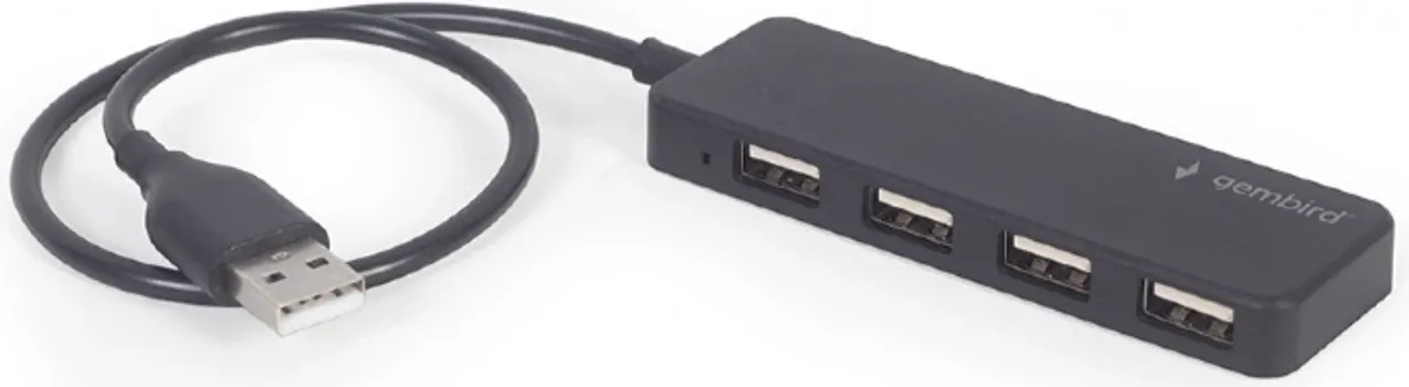 GEMBIRD USB HUB SA 4 PORTA, BLACK (1 / 3)