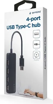 GEMBIRD USB TYPE-C HUB SA 4 PORTA, BLACK (2 / 3)