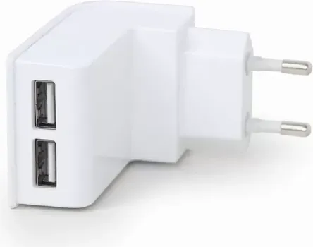 2-PORT UNIVERSAL USB CHARGER, 2.1 A, WHITE (1 / 4)