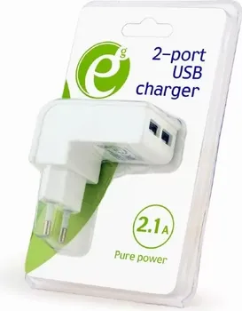 2-PORT UNIVERSAL USB CHARGER, 2.1 A, WHITE (2 / 4)