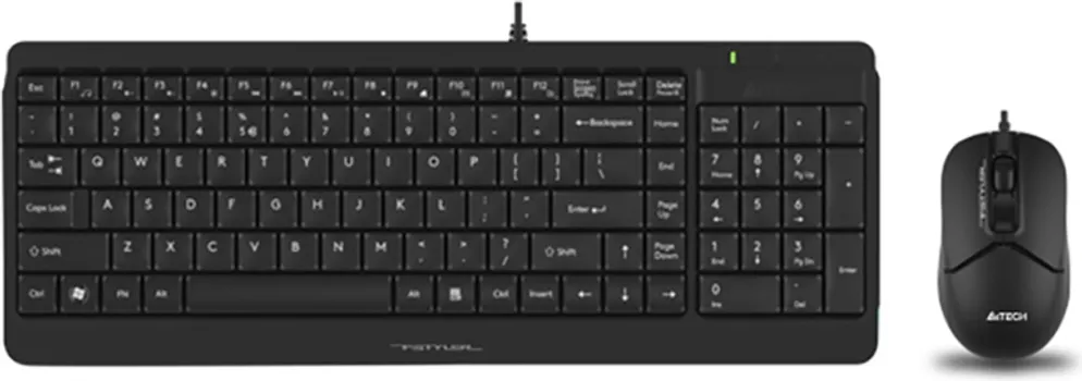 A4 TECH F1512S FSTYLER USB YU CRNA TASTATURA + USB CRNI MIŠ (2 / 4)
