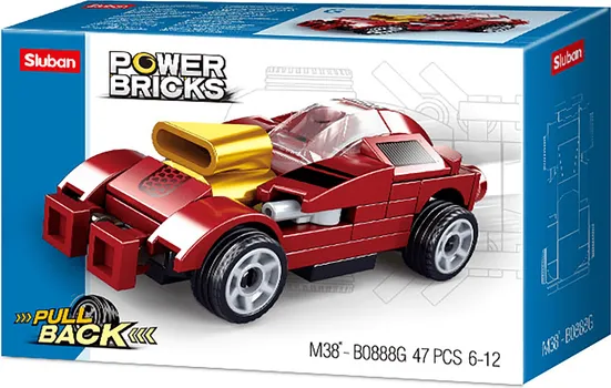 SLUBAN KOCKE, TRKAČKI AUTOMOBIL 54 KOM (2 / 2)