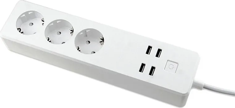 MOYE VOLTAIC SMART POWER STRIP 3 EU PLUGS + 4 USB PLUGS 3680W 16A (1 / 1)