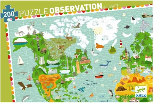 PUZZLE - AROUND THE WORLD 200 PCS + LEAFLET DJ07412 (1 / 1)