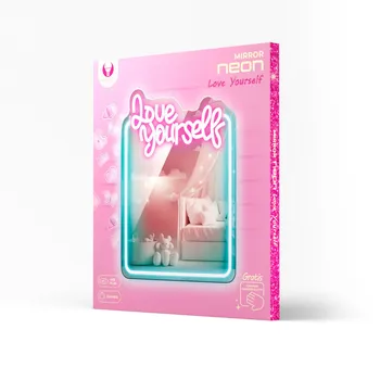 NEON LED OGLEDALO LOVE YOURSELF TIRKIZNA/ROZA FMNE01 FOREVER LIGHT (7 / 10)