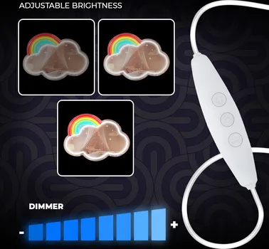 NEON LED OGLEDALO OBLAK MULTICOLOR FMNE05 FOREVER LIGHT (7 / 9)