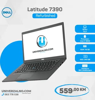 DELL LATITUDE 7390 I7/16GB/240GB/13.3 REFURBISHED (1 / 8)