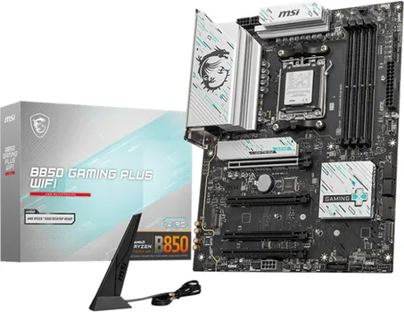 MSI B850 GAMING PLUS WIFI MOTHERBOARD, ATX - SUPPORTS AMD RYZEN 9000 (1 / 4)