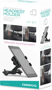 DRŽAČ TELEFONA I TABLETA ZA AUTO, ZA SJEDIŠTE AUTOMOBILA, 4.7-10.1 INCH, OMEGA (1 / 9)