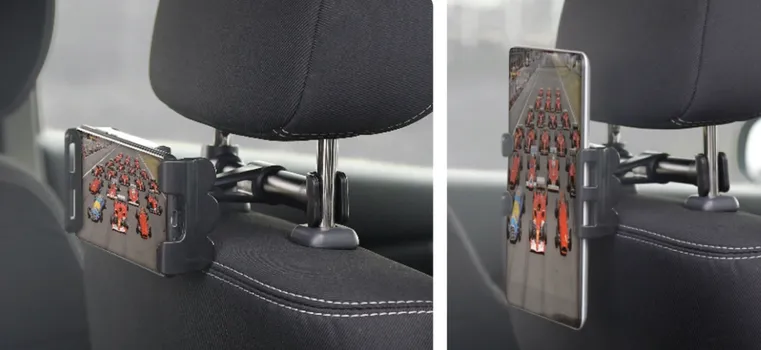 DRŽAČ TELEFONA I TABLETA ZA AUTO, ZA SJEDIŠTE AUTOMOBILA, 4.7-10.1 INCH, OMEGA (9 / 9)