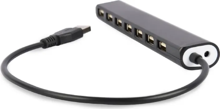 USB 2.0 7-PORTNI HUB, CRNI (3 / 5)