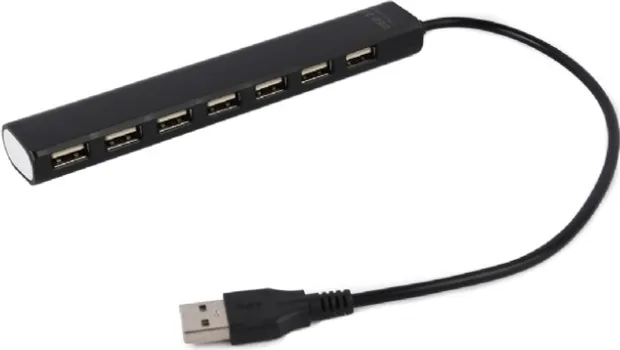 USB 2.0 7-PORTNI HUB, CRNI (5 / 5)