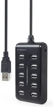 GEMBIRD HAB 10-PORTNI USB 2.0 HUB, BLACK (3 / 4)