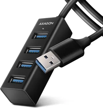 AXAGON MINIJATURNI METALNI HUB USB 3.2 SA ČETIRI PORTA (1 / 4)