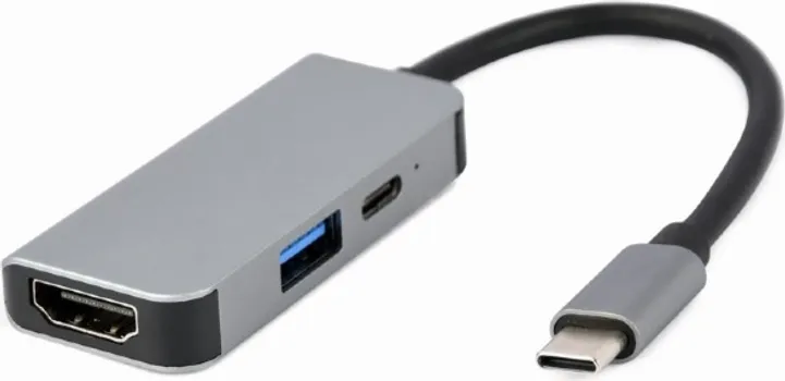 GEMBIRD USB TYPE-C 3-IN-1 MULTI-PORT ADAPTER (1 / 2)
