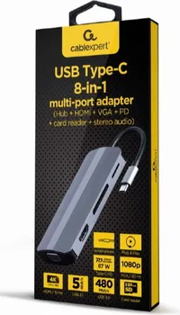 USB TYPE-C 8-U-1 MULTI-PORT ADAPTER, DOCKING (1 / 3)