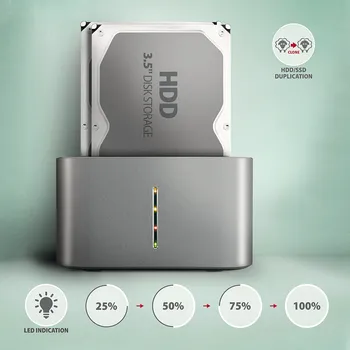 AXAGON ADSA-DC SUPER SPEED USB-C DUAL HDD SSD 2.5 , 3.5 INCH (6 / 7)