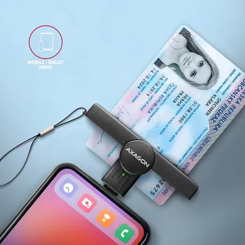 SKLOPIVI DŽEPNI USB-C ČITAČ SMART / ID KARTICA, AXAGON (3 / 6)
