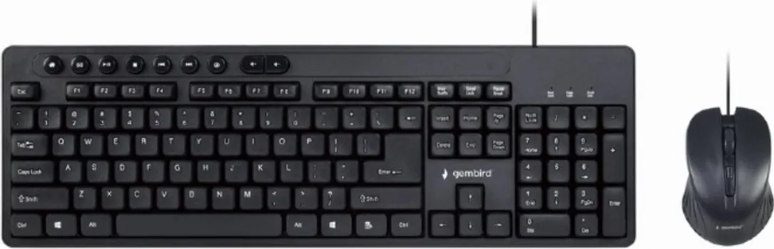 GEMBIRD MIŠ I TASTATURA SET, BLACK (1 / 4)