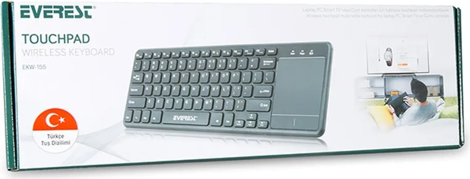 EVEREST TASTATURA SA TOUCH PAD, WIRELESS, EKW-155 (1 / 5)