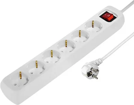 HAMA PRODUŽNI KABL BIJELI, 6 UTIČNICA, 1,4M, WH (2 / 2)