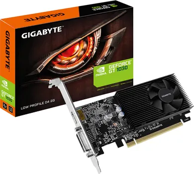 GIGABYTE VGA GT 1030 LP2GB GDDR4 64BIT DVI,HDMI [GV-N1030D4-2GL] (1 / 3)
