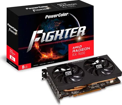 POWER COLOR RX 7600 8GB8GB GDDR6, 128-BIT,3X DP, 1X HDMI (1 / 2)